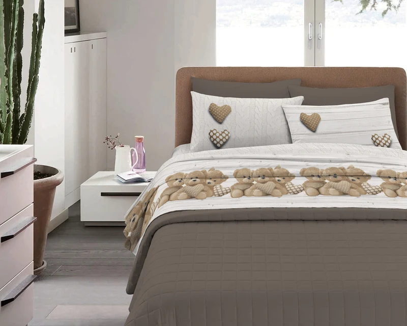Completo Letto in Flanella Calda e Morbida Anti-Pilling Il Gruppone