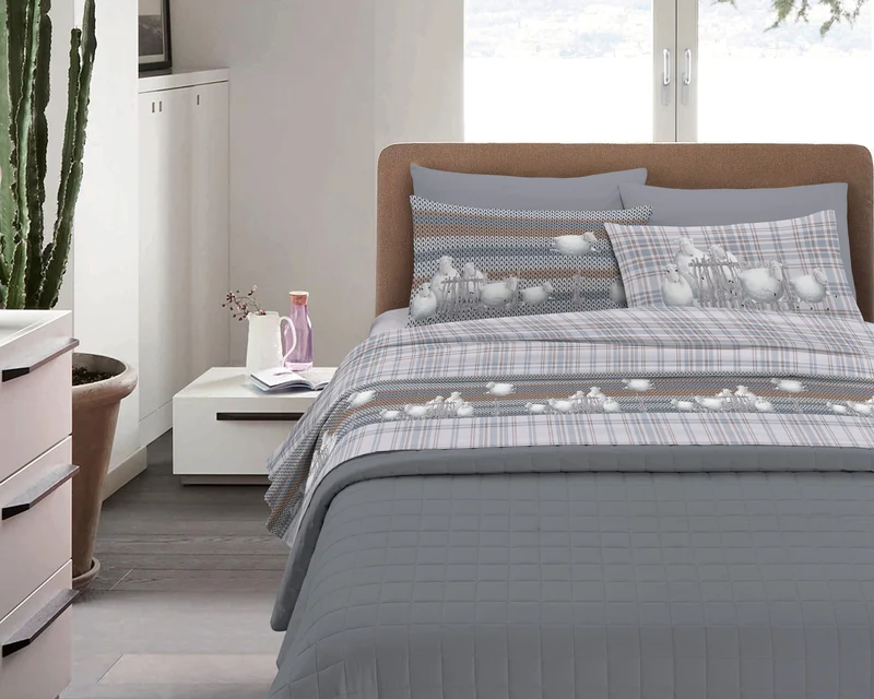 Completo Letto in Flanella Calda e Morbida Anti-Pilling Il Gruppone