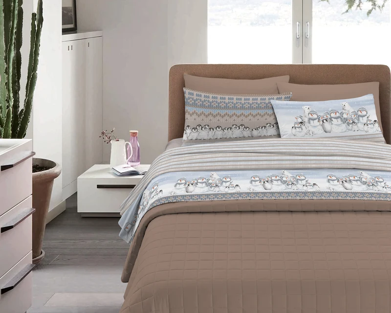 Completo Letto in Flanella Calda e Morbida Anti-Pilling Il Gruppone
