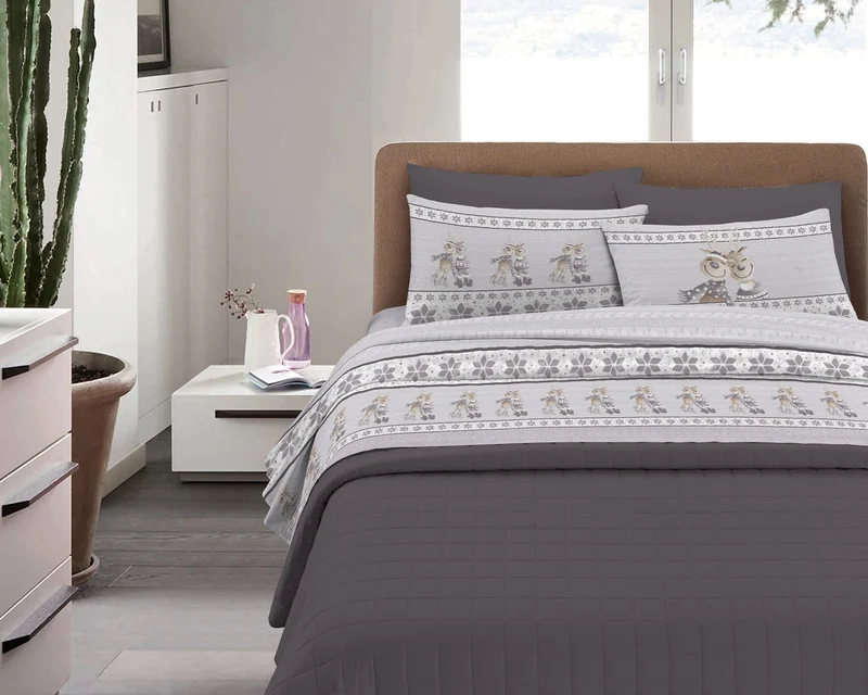 Completo Letto in Flanella Calda e Morbida Anti-Pilling Il Gruppone