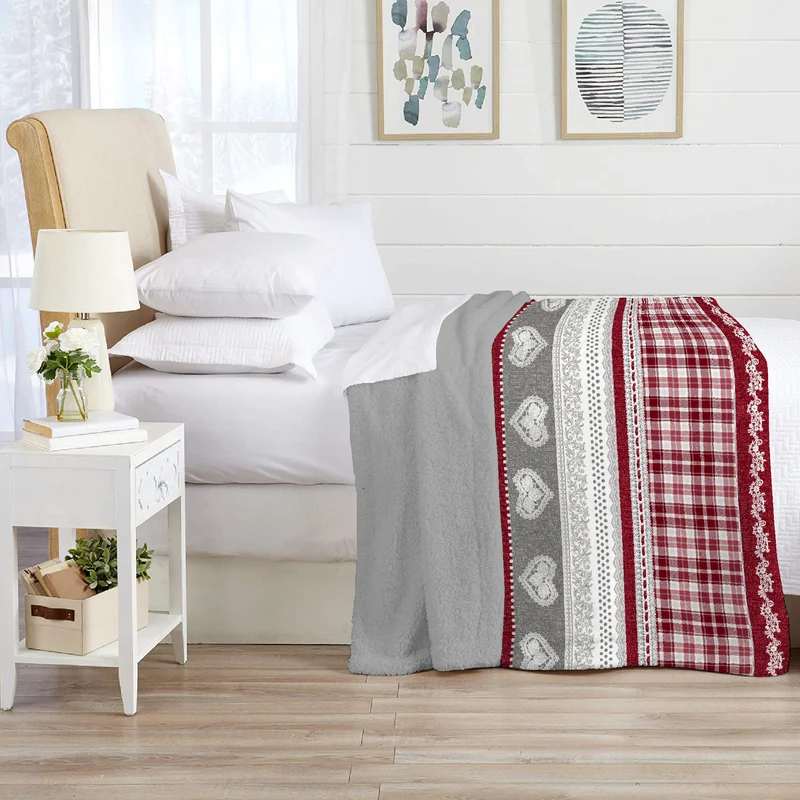 Coperta Invernale Pile Sherpa Morbida Effetto Pelliccia Il Gruppone