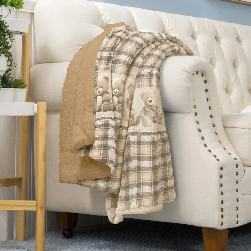 Coperta Invernale Pile Sherpa Morbida Effetto Pelliccia Il Gruppone