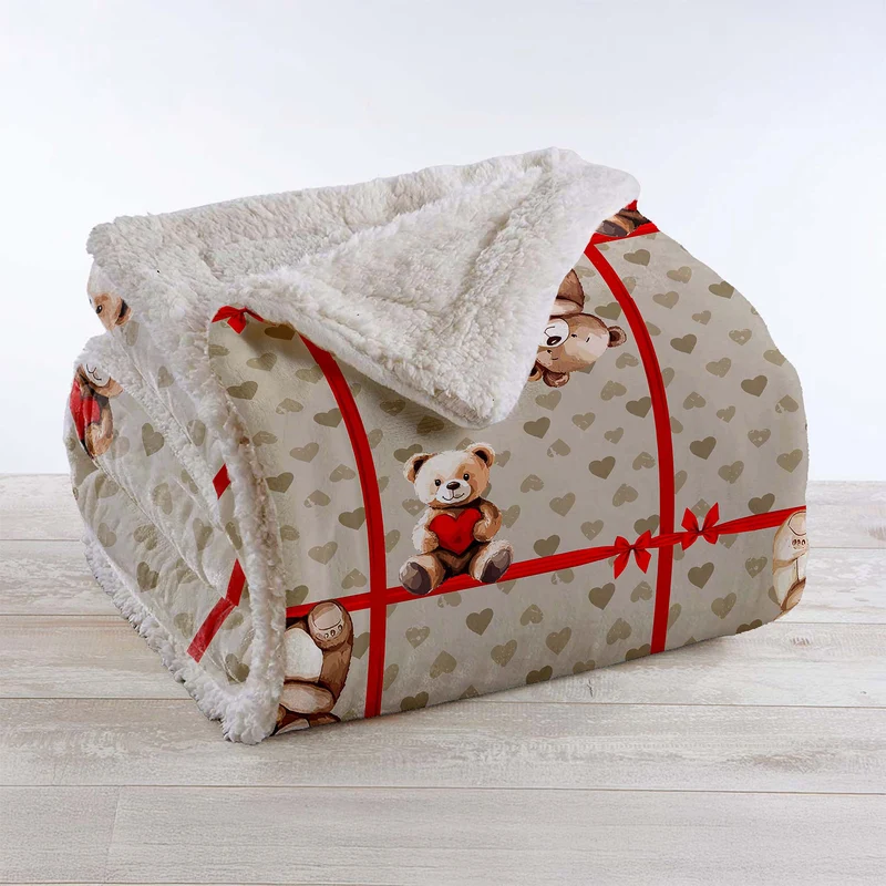 Coperta Invernale Pile Sherpa Morbida Effetto Pelliccia Il Gruppone