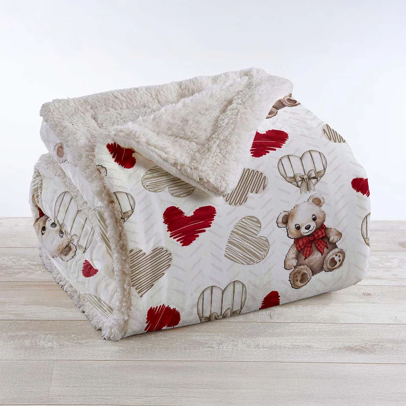 Coperta Invernale Pile Sherpa Morbida Effetto Pelliccia Il Gruppone