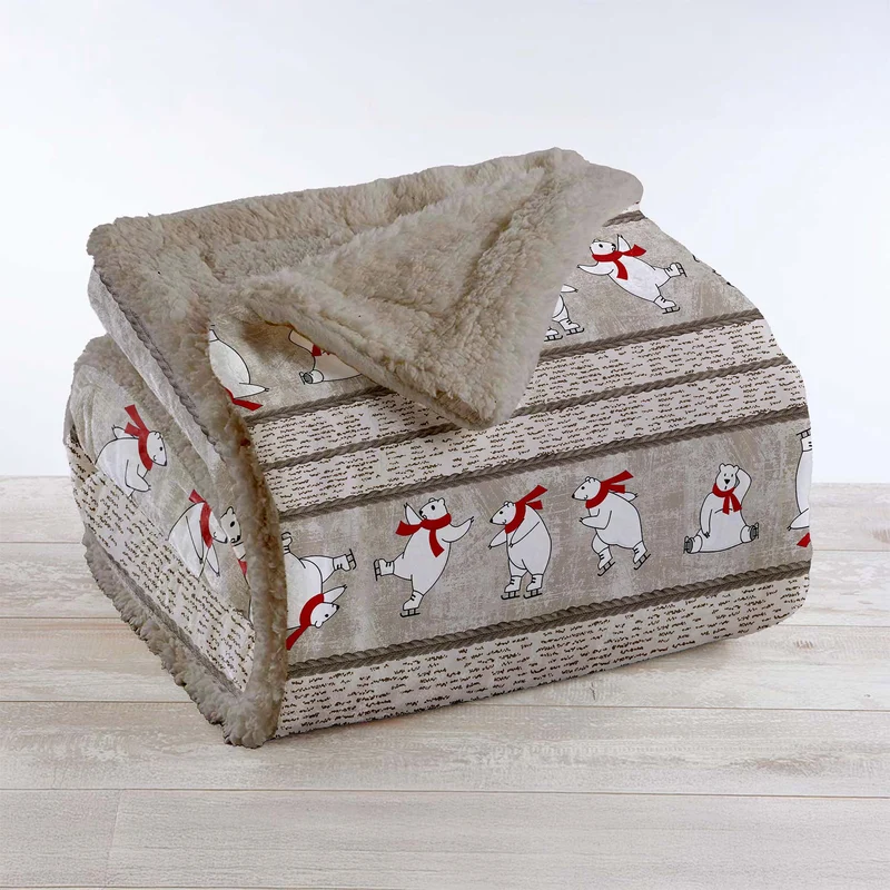 Coperta Invernale Pile Sherpa Morbida Effetto Pelliccia Il Gruppone