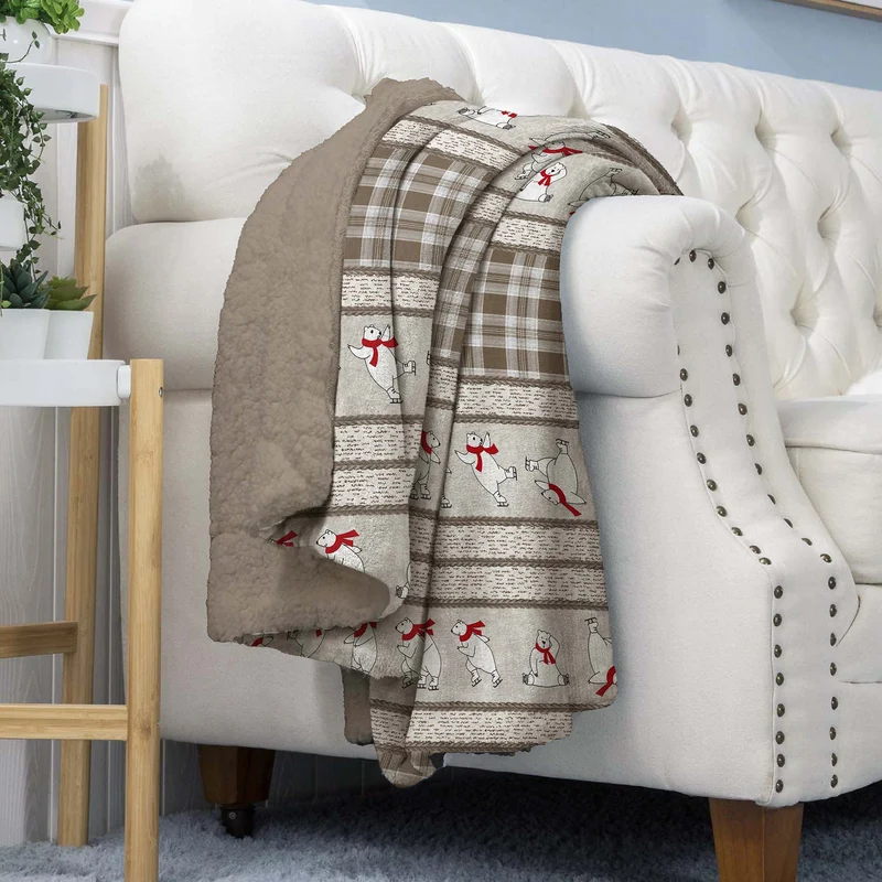 Coperta Invernale Pile Sherpa Morbida Effetto Pelliccia Il Gruppone