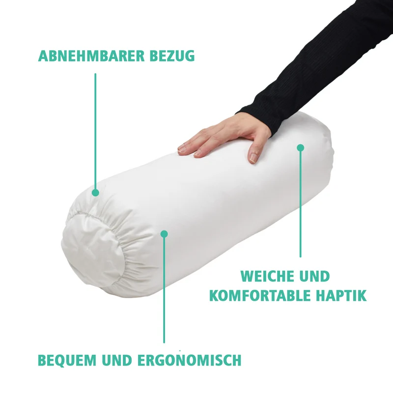 Zylindrisches Nackenkissen | Linderung und Wohlbefinden