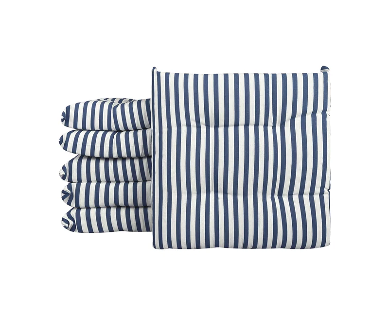 Set Cuscini per Cucina 40x40 in Cotone Imbottiti 6 cm con Lacci 4 Punti Made in Italy Il Gruppone