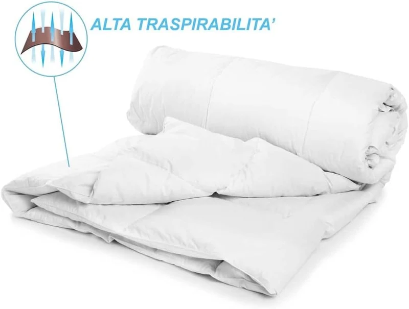 Piumino Primaverile in Morbida Microfibra Bianco per Autunno Il Gruppone