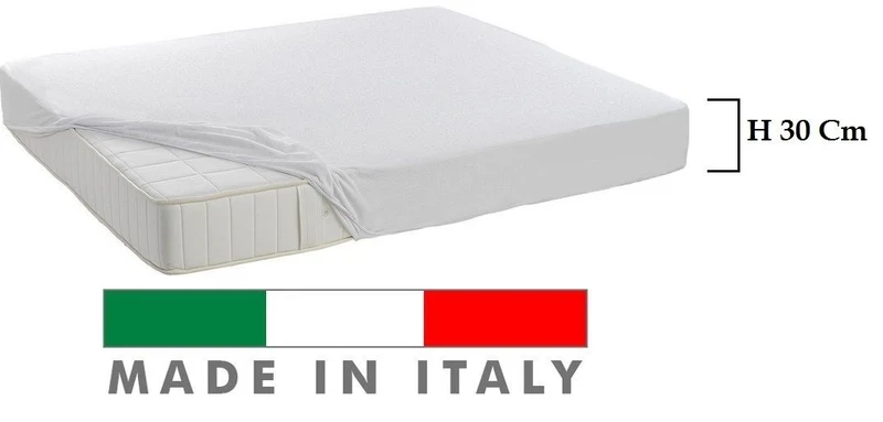 Coprimaterasso in Cotone Sanitario Antiacaro per Materassi fino a 30 cm Made in Italy Il Gruppone