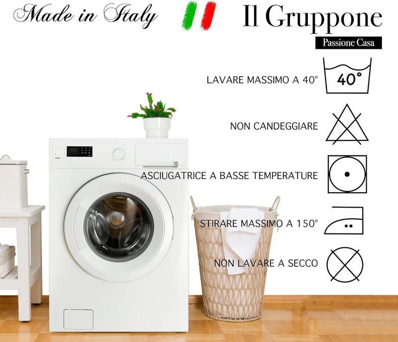Parure Copripiumino in Cotone con Stampe Moderne Made in Italy Il Gruppone