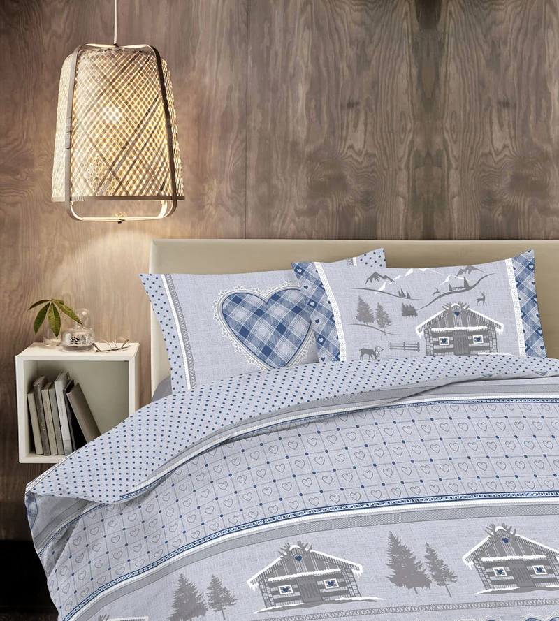 Parure Copripiumino in Cotone con Stampe Moderne Made in Italy Il Gruppone