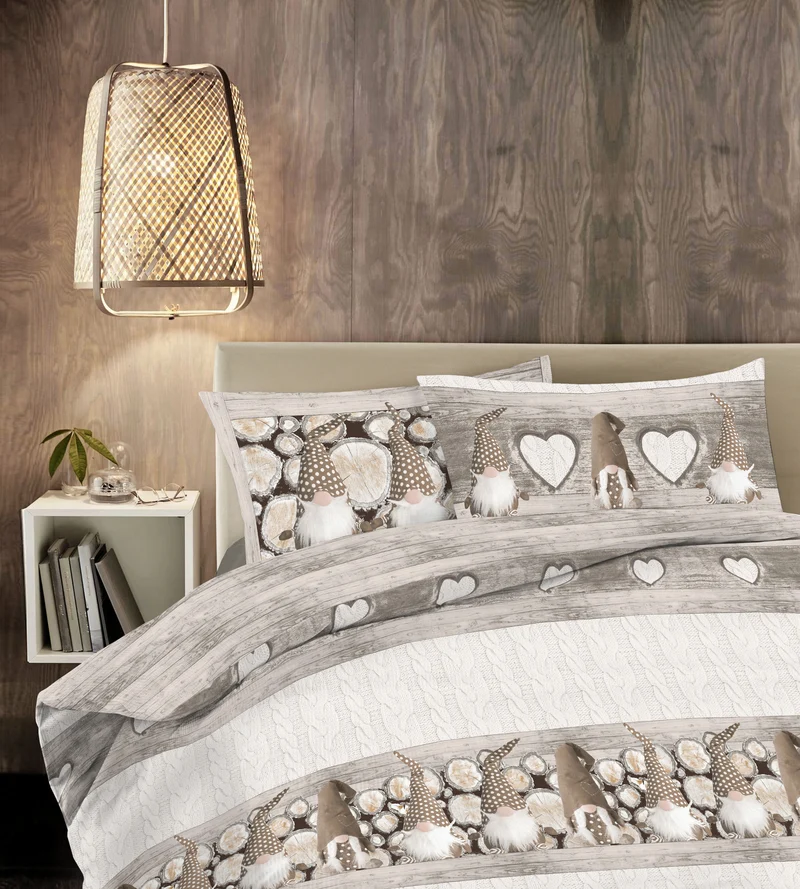 Parure Copripiumino in Cotone con Stampe Moderne Made in Italy Il Gruppone
