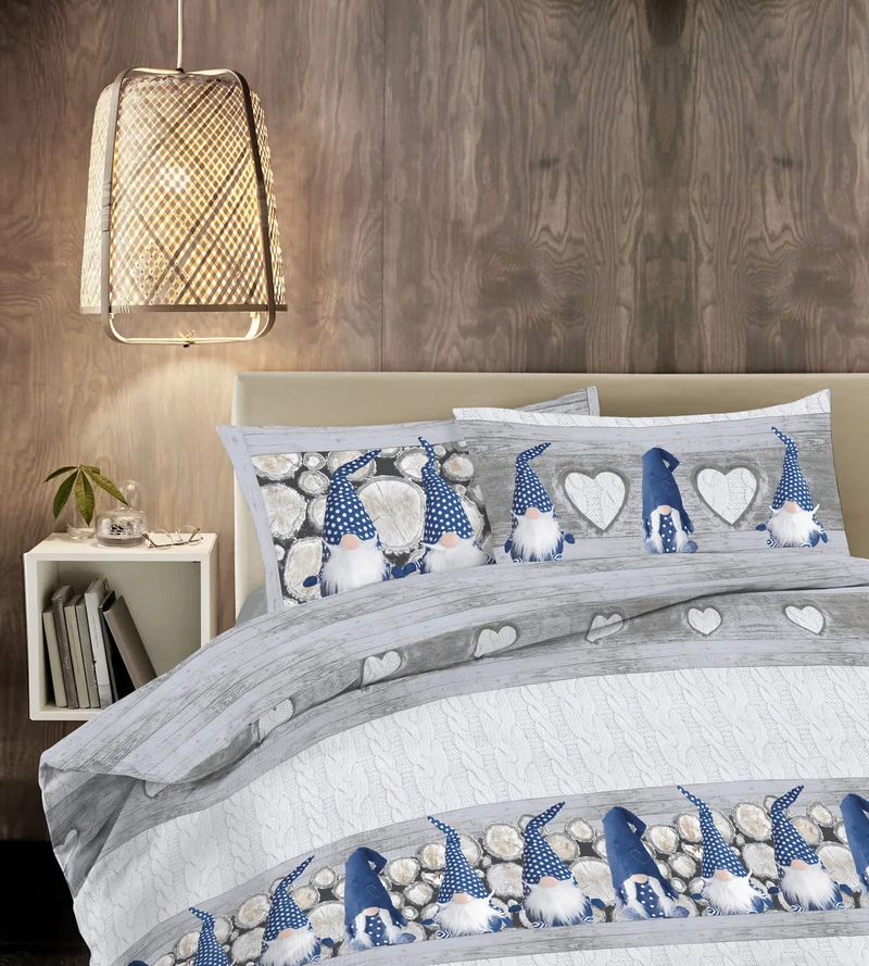Parure Copripiumino in Cotone con Stampe Moderne Made in Italy Il Gruppone