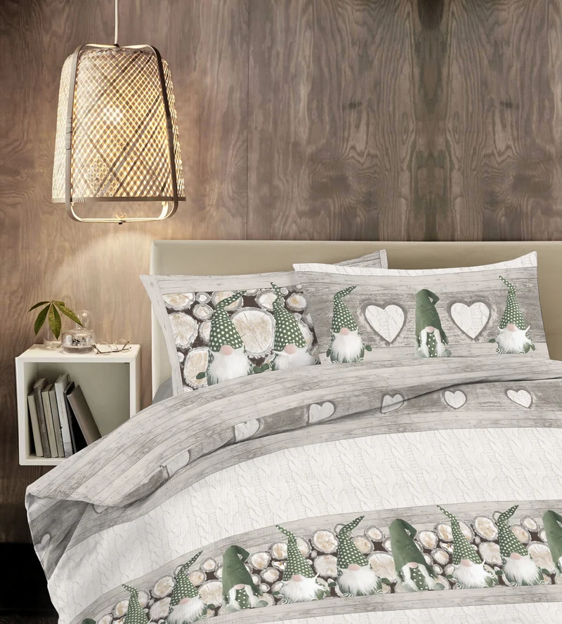 Parure Copripiumino in Cotone con Stampe Moderne Made in Italy Il Gruppone
