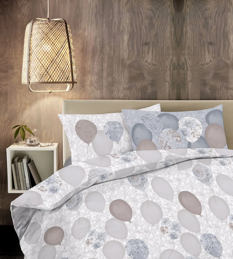 Parure Copripiumino in Cotone con Stampe Moderne Made in Italy Il Gruppone
