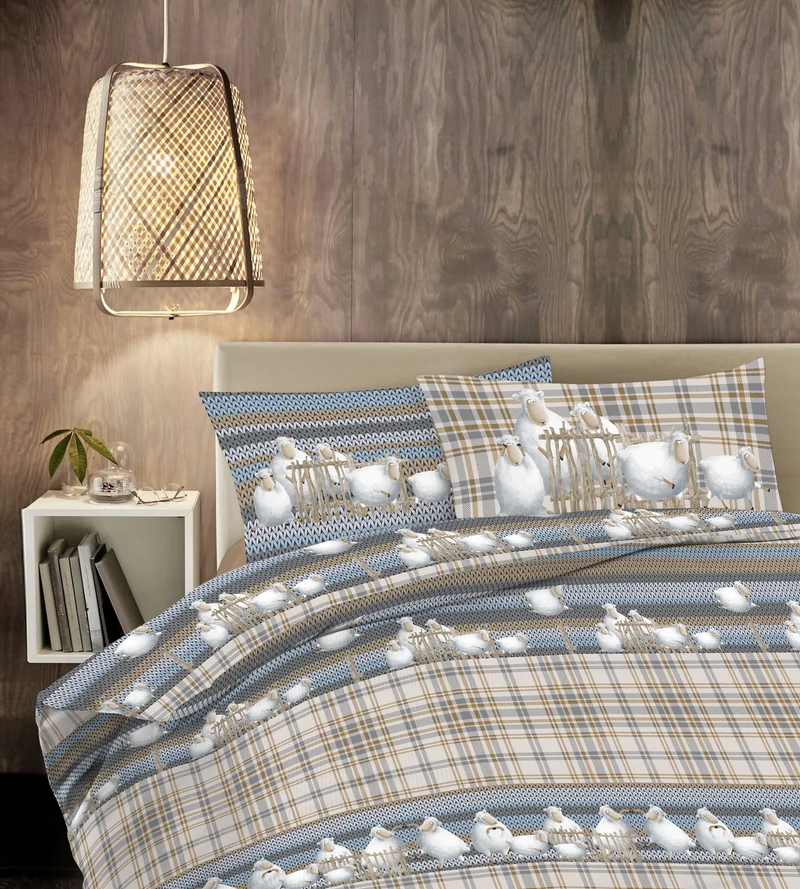 Parure Copripiumino in Cotone con Stampe Moderne Made in Italy Il Gruppone