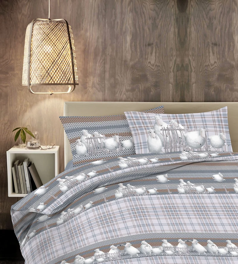 Parure Copripiumino in Cotone con Stampe Moderne Made in Italy Il Gruppone