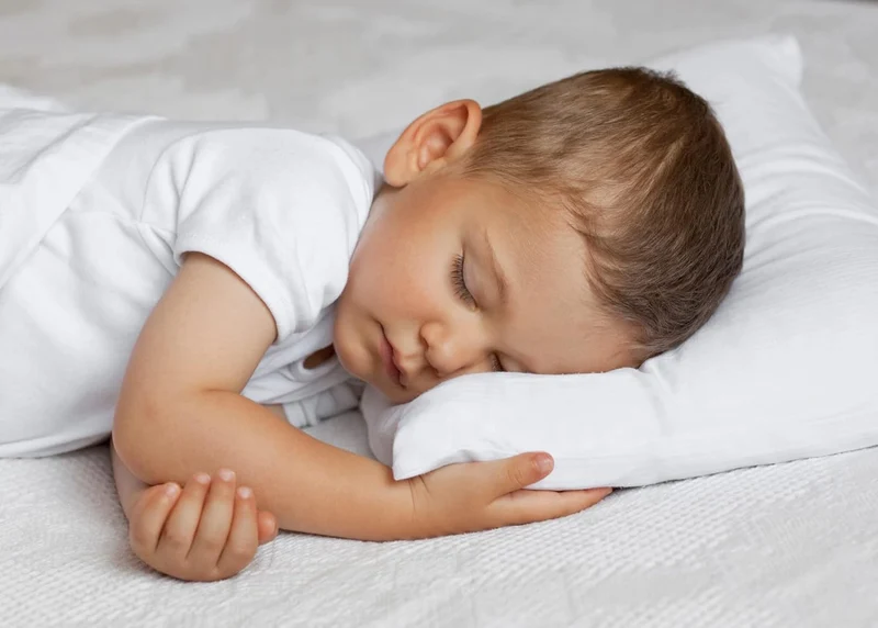 Cuscino Culla Traspirante, Antiacaro Con Federa 100% Cotone Neonato Made in Italy e OEKO-TEX®- Cuscino Lettino Bambino Morbido