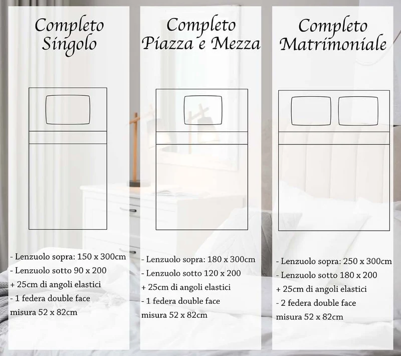 Completo Letto Stampato in Cotone Made in Italy Dis.Polare-Volare Il Gruppone