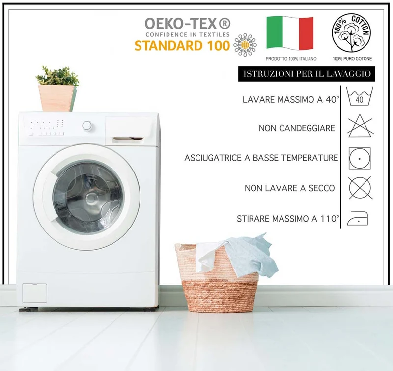 Completo Letto Stampato in Cotone Made in Italy Dis.Cuori Il Gruppone