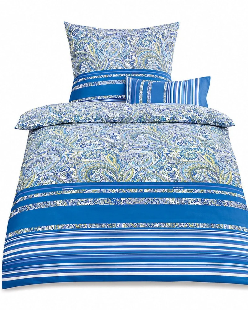 bassetti Satin-Bettwäsche Noto B2 blau