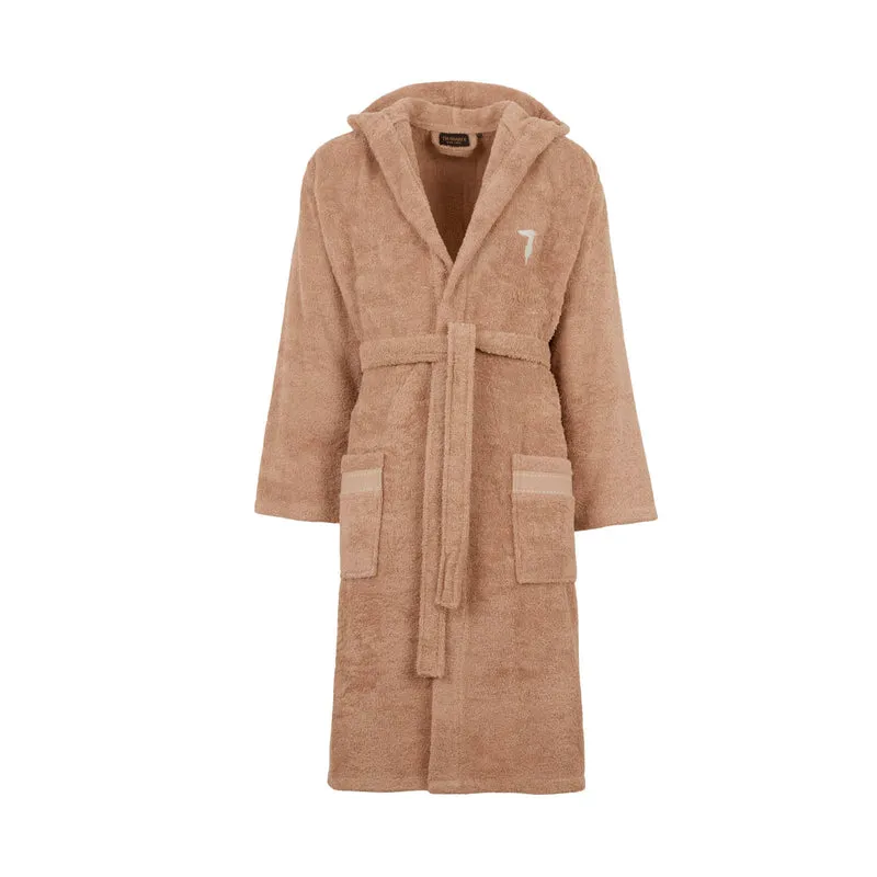 Accappatoio con Cappuccio ribbon in Cotone 380 gr/mq