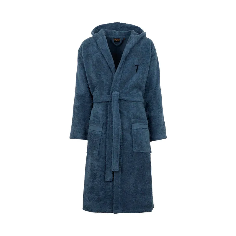 Accappatoio con Cappuccio ribbon in Cotone 380 gr/mq