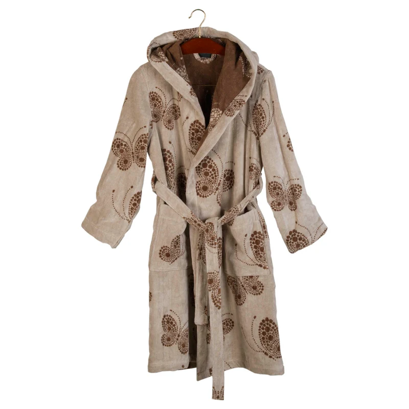 Accappatoio con Cappuccio mahon Moderno in Cotone 410 gr/mq