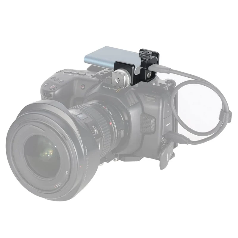 NICEYRIG T5/T7 SSD-Halter, verstellbare Öffnung, 57 mm-77 mm, SSD-Halterung, anwendbar für BMPCC 4K
