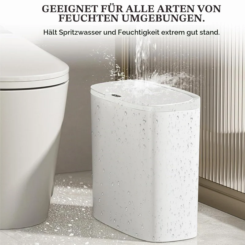 Automatischer Mülleimer 12L mit Sensor – Wandmontage & Freistehend, Elektrischer Abfalleimer mit Dec