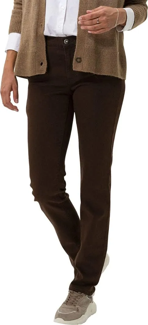 BRAX Damen Style Mary Blue Planet: Nachhaltige Five-Pocket Jeans 34W / 30L Brown, 34W / 30L Brown