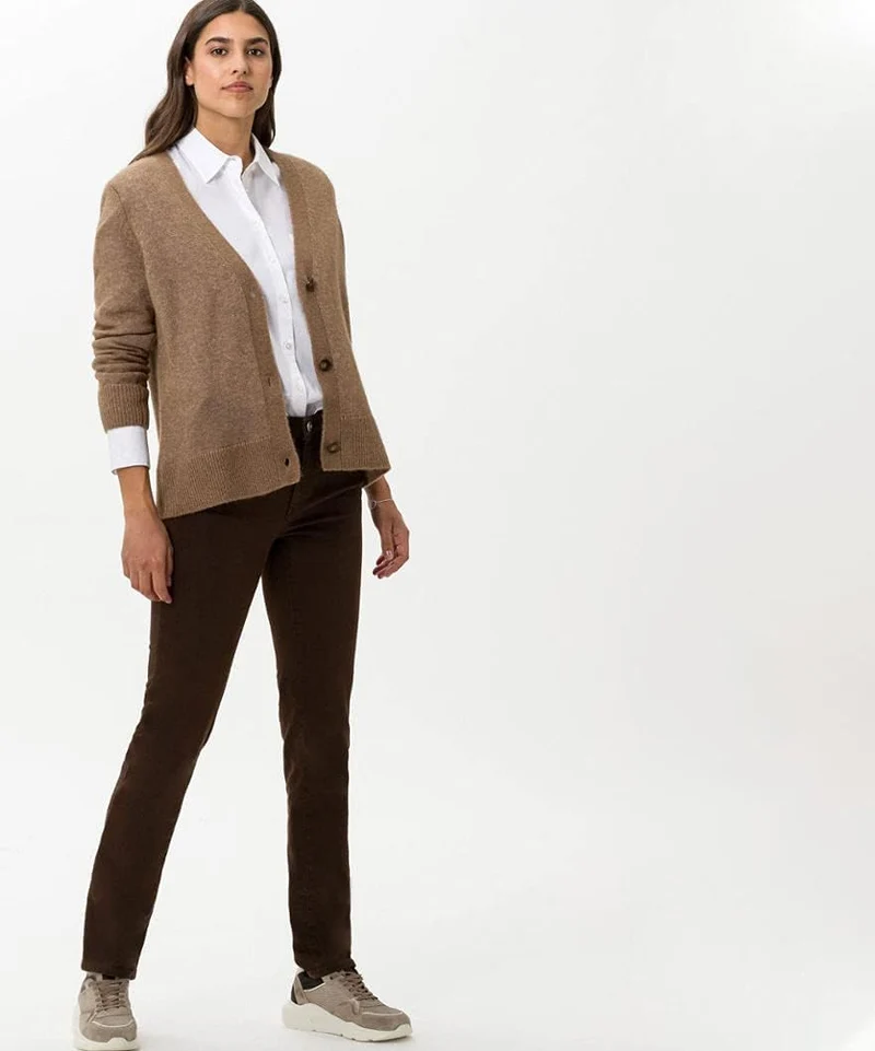 BRAX Damen Style Mary Blue Planet: Nachhaltige Five-Pocket Jeans 34W / 30L Brown, 34W / 30L Brown