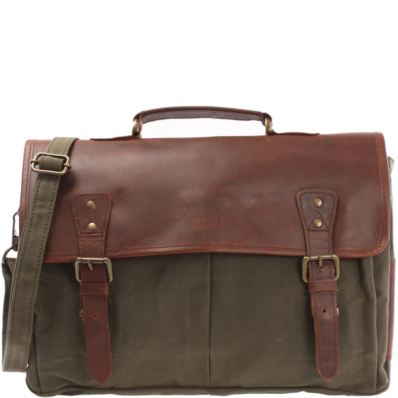 LECONI Collegetasche grosses Messenger Bag Tasche Arbeitstasche für Herren & Damen DIN A4 Schultasch