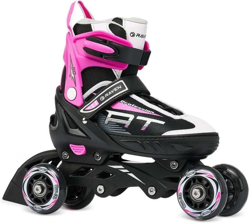 RAVEN Profession 3in1 Inlineskates Triskates Rollschuhe Inliner für Kinder und Erwachsene verstellba