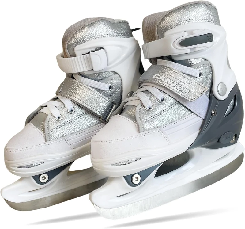 EXPLORER Cantop Schlittschuhe Kinder verstellbar Grössen 30-41 für Jungen, Mädchen und Damen und Her