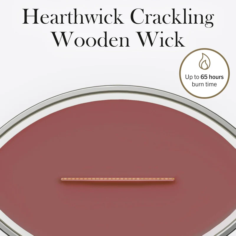 WoodWick Zimt Chai Dekorative Duftkerze im ovalformigem Glasgefäss 453.6 g, Glas, Cinnamon Chai, 11.