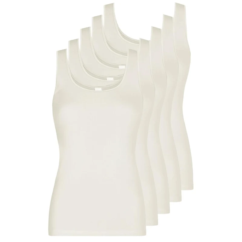 Nina von C - Damen 3er Spar-Pack - Daily - Unterhemden ohne Arm - Tanktop - Achselhemd - Baumwolle 5