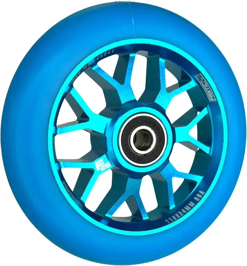 Fantic26 Stunt-Scooter Trick Roller Ersatzteile Bundle I ODI SLX SOft Griffe mit Barends Aqua I F26