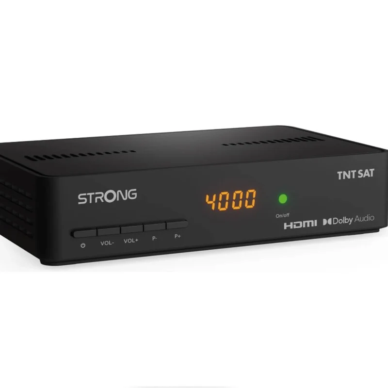 STRONG - Satelliten-DVB-T-Decoder mit TNTSAT-Karte – SRT7408 – HD-Auflösung – Direktverzögerung – US