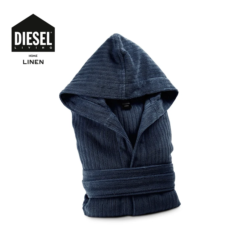 Accappatoio con Cappuccio solid diesel in Cotone 380 gr/mq