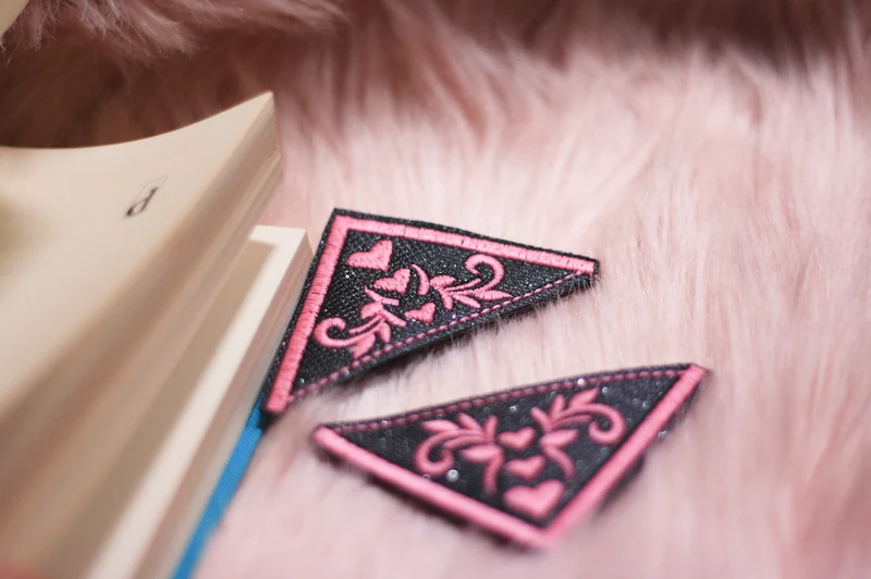LeseEcken 2x Set - Herz Ornamente - Rosa