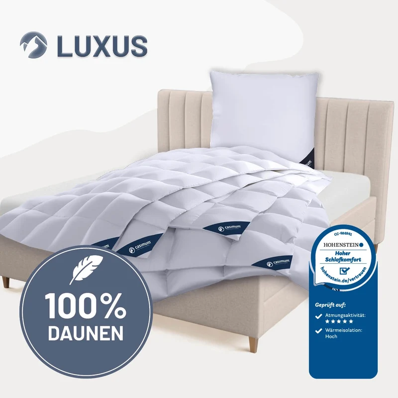 Daunendecke »LUXUS« – 100% Daunen