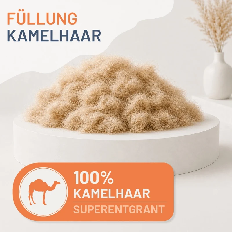 Kamelhaardecke »LUXUS« – 100% Kamelhaar