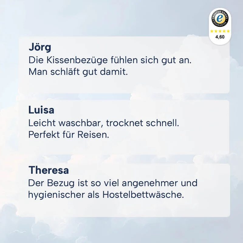 Schonbezüge Doppelpack »GRAU« für Reisekissen »SUPER TRAVEL«