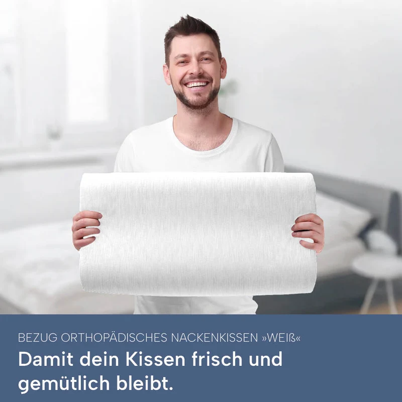 Schonbezüge Doppelpack »WEISS« für Orthopädisches Nackenkissen »ERGO VARIO«