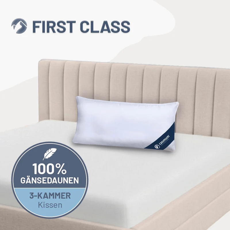 3-Kammer-Gänsedaunenkissen »FIRST CLASS« – 100% Gänsedaunen (Außen)