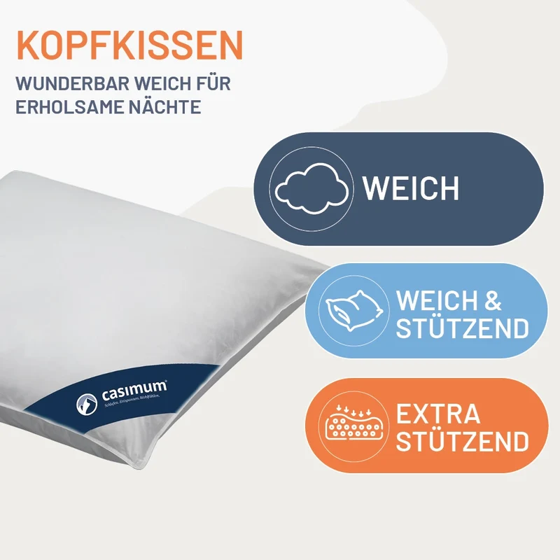 Feder- und Daunenkissen »COMFORT« – 85% Federn, 15% Daunen