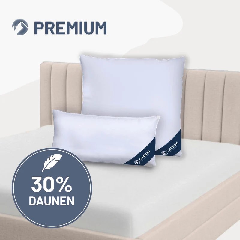 Feder- und Daunenkissen »PREMIUM« – 70% Federn, 30% Daunen