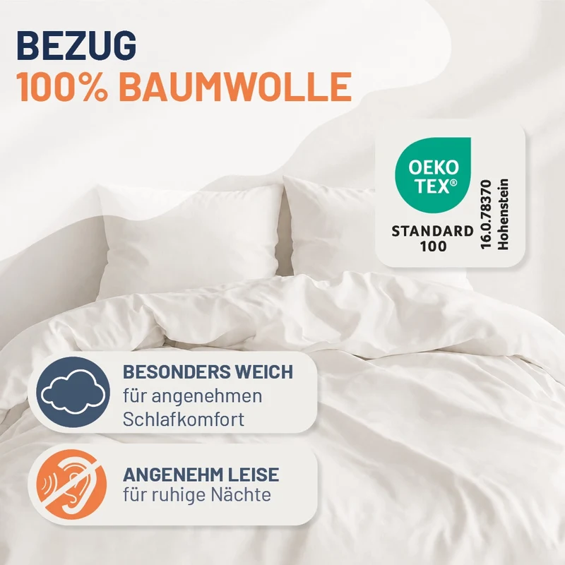 Feder- und Daunenkissen »PREMIUM« – 70% Federn, 30% Daunen